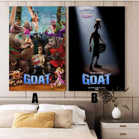 Discover GOAT (2026) Movie poster,Frameless canvas posters,Vintage posters,Holiday gift,Room decorations,Christmas gifts