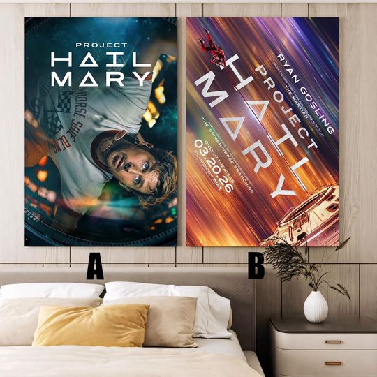 Discover Project Hail Mary (2026) Movie poster,Frameless canvas posters,Vintage posters,Holiday gift,Room decorations,Christmas gifts