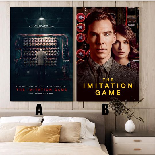 Discover The Imitation Game (2014) Movie poster,Frameless canvas posters,Vintage posters,Holiday gift,Room decorations,Christmas gifts