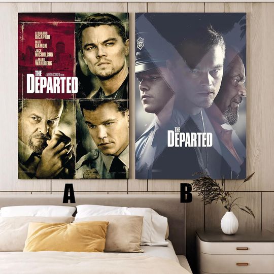 Discover The Departed (2006) Movie poster,Frameless canvas posters,Vintage posters,Holiday gift,Room decorations,Christmas gifts