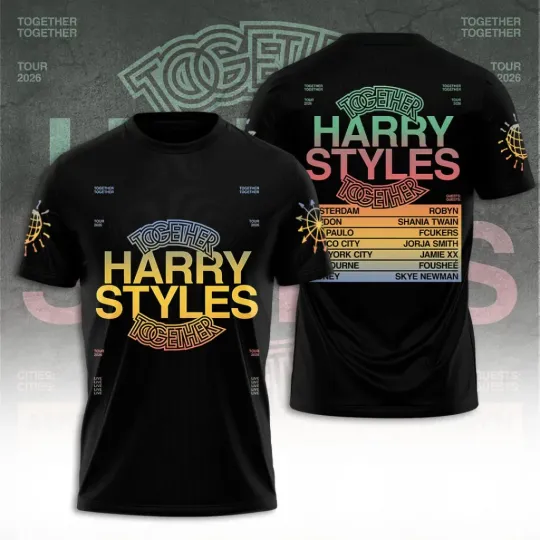 Discover Harry Tour 2026 3D Shirt