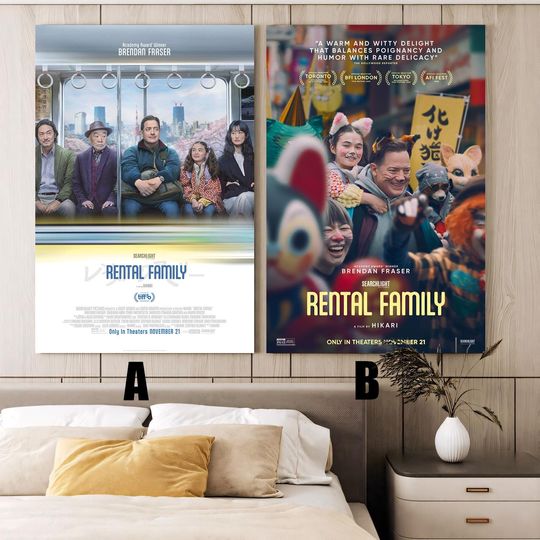 Discover Rental Family (2025) Movie poster,Frameless canvas posters,Vintage posters,Holiday gift,Room decorations,Christmas gifts