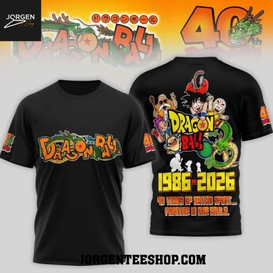 Discover Dragon B 40th Anniversary 1986-2026 Forever In Our Sou.l 3D Shirt