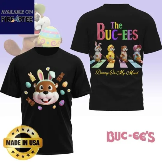 Bucees Easter Abbey Road Shirt The Bucees Bunny On My Mind 3D Shirt