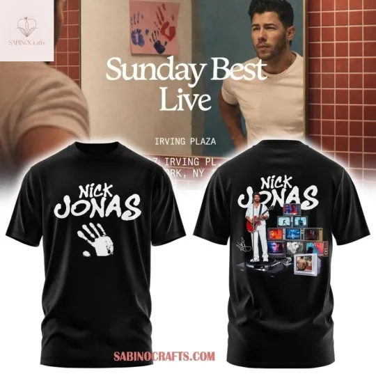 Discover Nick Jonas Sunday Best Live 2026 3D Shirt