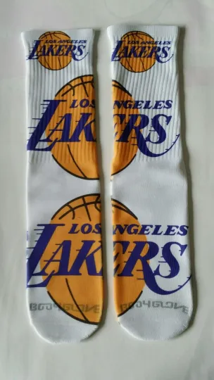 Discover Custom Los Angeles Lakers dry fit socks V VI VIII nba basketball kobe