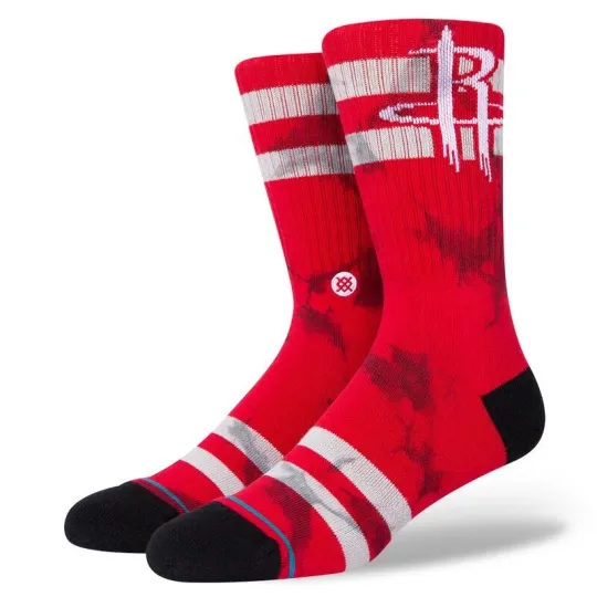 Stance NBA Houston Rockets Crew Socks, Men's Shoe Size 9-13 Basketball Gift L8 M