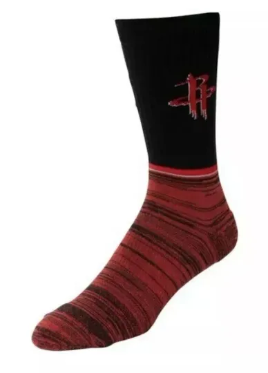 Houston Rockets Block Crew Socks Pkwy New Nba Basketball