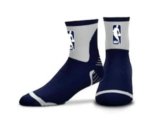 NBA LOGOMAN SHORT CREW SOCK - SURGE - ADULT MEN - NAVY BLUE