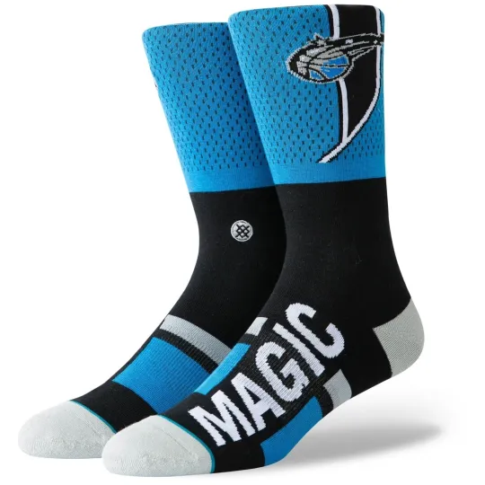 Discover Stance Adult Blue Crew Cotton NBA Orlando Magic Shortcut Casual Socks