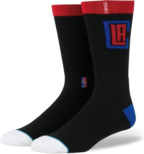 Discover Stance Adult Black Crew Cotton NBA Los Angeles Clippers Arena Socks