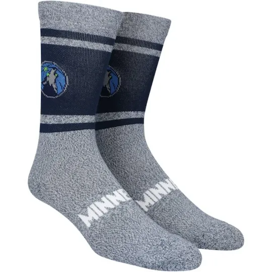 Discover Minnesota Timberwolves NBA Mens Large Socks Fits 6-12 Varsity Crew Towns Edwards