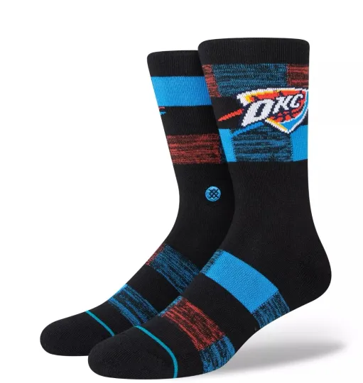 Discover NBA X Stance Cryptic Collection Crew Socks - Oklahoma City Thunder OKC Shai
