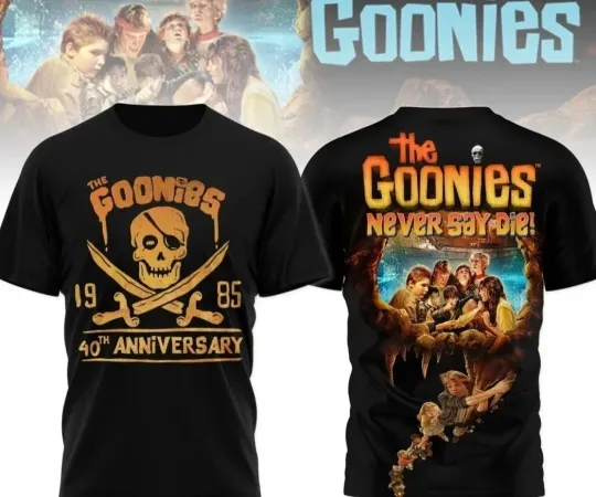The Goonies Movie 40th Anniversary Never Say Die 3D Shirt