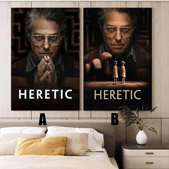 Discover Heretic 2024 Movie Poster, Frameless, Vintage Poster, Room Decor, Christmas Gift