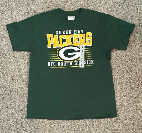 Green Bay Packers Football T-Shirt - Dark Green Large Team Apparel
