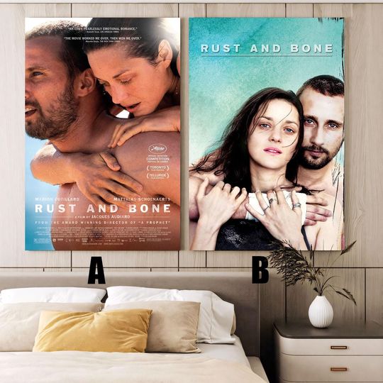 Discover Rust and Bone (2012) Movie poster,Frameless canvas posters,Vintage posters,Holiday gift,Room decorations,Christmas gifts