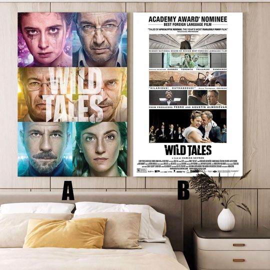Discover Wild Tales (2014) Movie poster,Frameless canvas posters,Vintage posters,Holiday gift,Room decorations,Christmas gifts