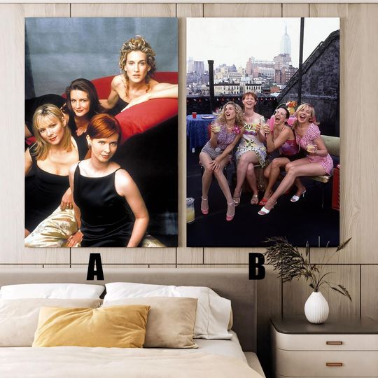 Discover sx and the City Movie poster,Frameless canvas posters,Vintage posters,Holiday gift,Room decorations,Christmas gifts