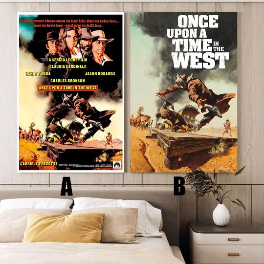 Discover Once Upon a Time in the West (1968) Movie poster,Frameless canvas posters,Vintage posters,Holiday gift,Room decorations,Christmas gifts
