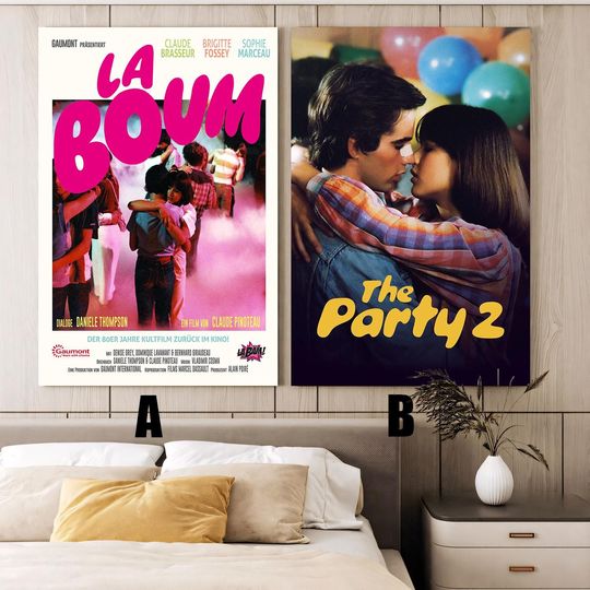 Discover La Boum Movie poster,Frameless canvas posters,Vintage posters,Holiday gift,Room decorations,Christmas gifts