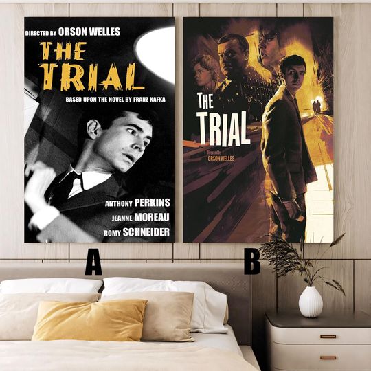 Discover The Trial (1962) Movie poster,Frameless canvas posters,Vintage posters,Holiday gift,Room decorations,Christmas gifts