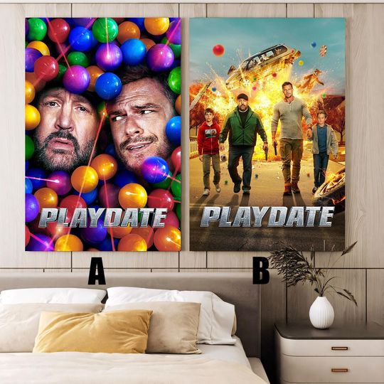 Discover Playdate (2025) Movie poster,Frameless canvas posters,Vintage posters,Holiday gift,Room decorations,Christmas gifts