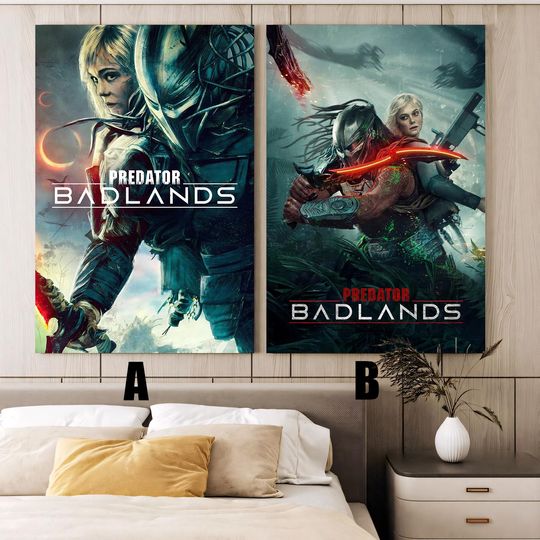 Discover Predator Badlands (2025) Movie poster,Frameless canvas posters,Vintage posters,Holiday gift,Room decorations,Christmas gifts