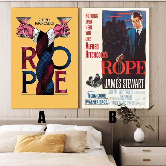 Discover Rope (1948) Movie poster,Frameless canvas posters,Vintage posters,Holiday gift,Room decorations,Christmas gifts