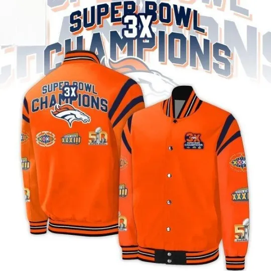 Broncos Baseball Jacket, Gift For Fans