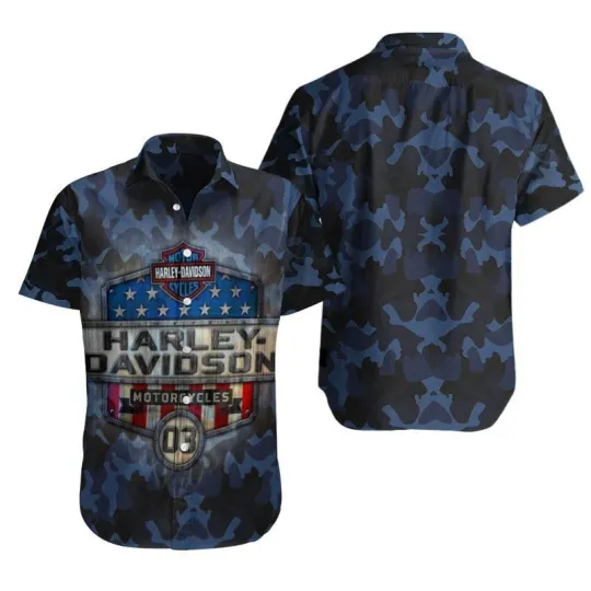 Discover Harrley Racing Daviidso'n Hawaiian Button Down Shirt Unisex Adults