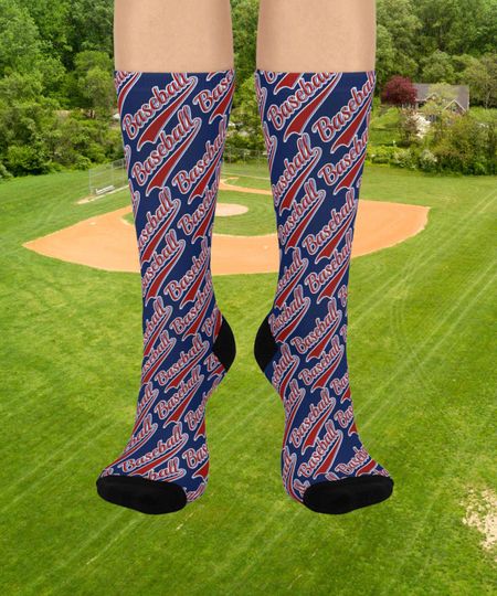Discover Baseball Socks -  Perfect Baseball gift, Sports Socks, Athletic Socks, Gift for Baseball Fans, Unique Gift Idea, , Valentines Day, BFF gift