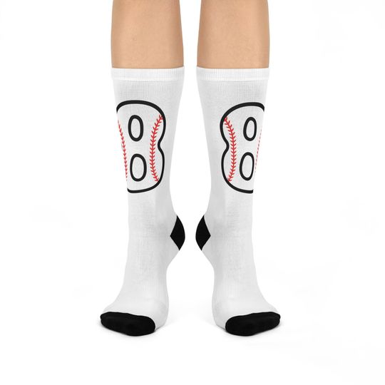 Discover Baseball Themed Cushioned Crew Socks for Sports Lovers, Perfect Gift for Athletes, Fan Gear, Comfortable Everyday Wear, Game Day Essentials