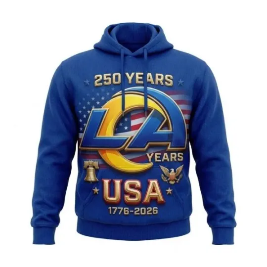 Discover Angeles 250 Years 1776-2026 Anniversary Hoodie