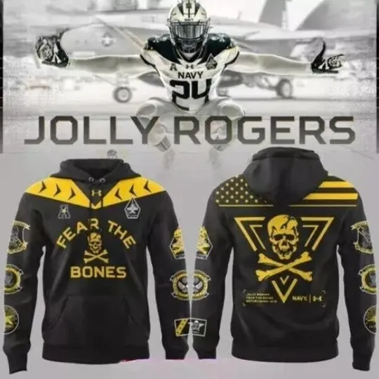 Discover Navy Midshipmen Hoodie Jolly Jogger Special Black Hoodie 3D