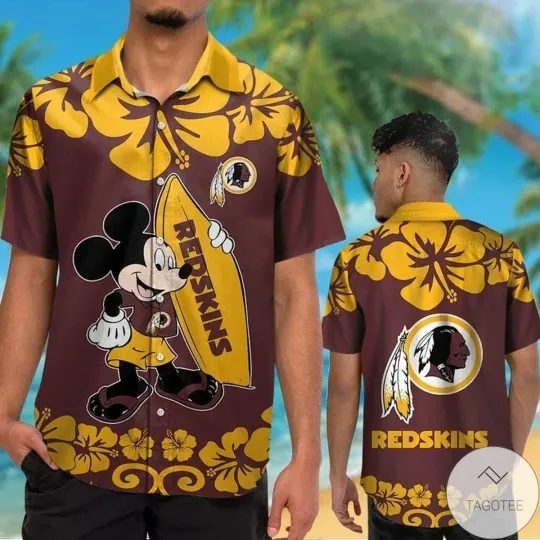 Discover Washington Football Redskinss Team Hawaiian Shirt
