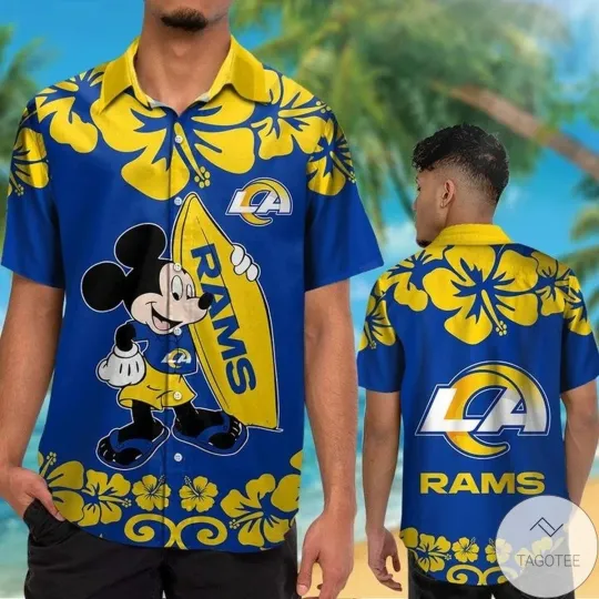 Discover Los Angeles Football Ramss Team Hawaiian Shirt