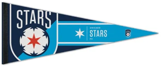 CHICAGO STARS FC NWSL Women's Soccer Felt Pennant