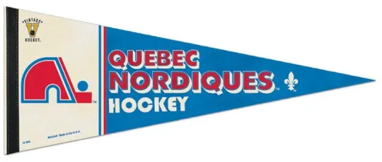 Discover Quebec Nordiques Vintage NHL Retro Felt Pennant