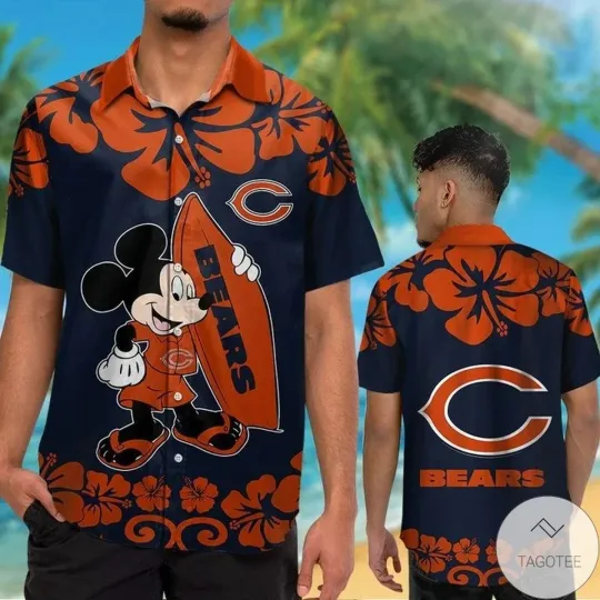 Discover Chicago Football Bearss Team Hawaiian Shirt
