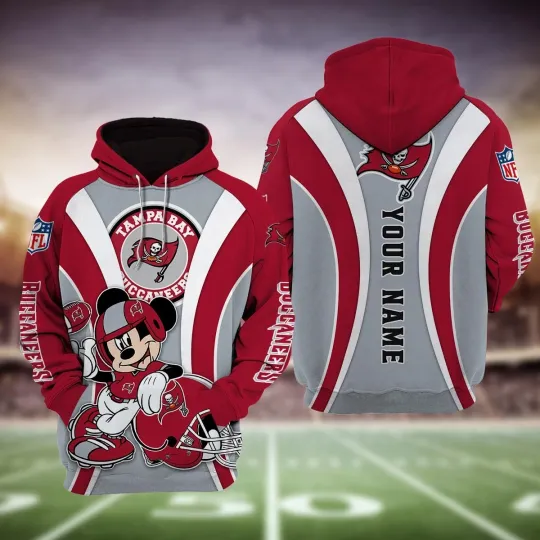 Discover Tampa Bay Football Team Buccaneerss And Mickey Mouse Disney Hoodie
