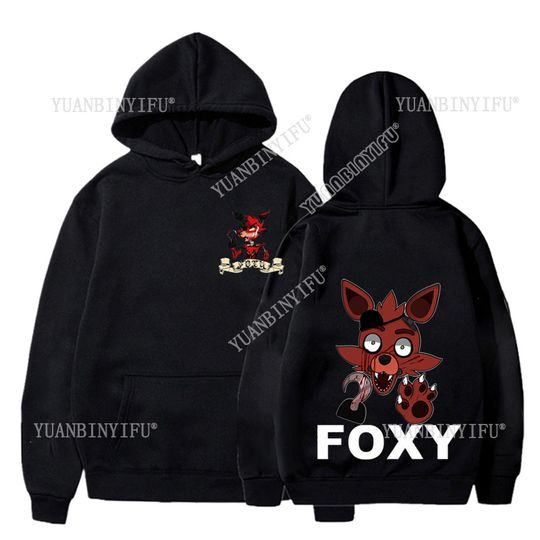 New arrival Harajuku  Fashion Fnaf 2 Animatronics  Five Nights A  Autumn and Hoodie Pullover Unisex Cool Street Fashion