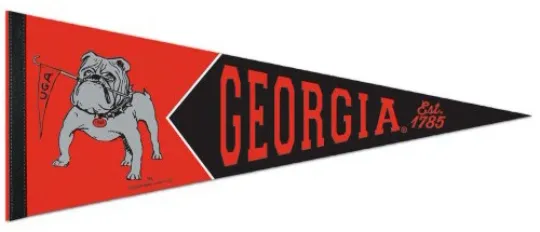 Discover University of GA bulldogs Retro Pennant