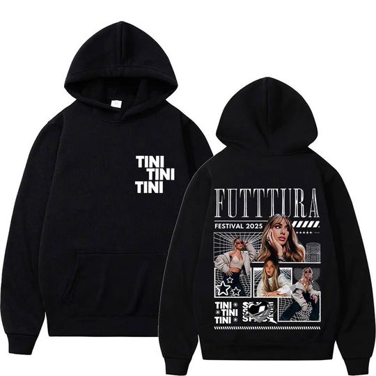 Discover Singer TINI STOESSEL Futtura Tour Album Hoodie Mens Women Fashion Oversized Style Sweatshirt Streetwear Gothic Pop Music Hoody