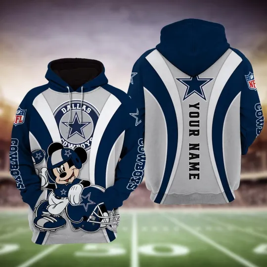 Discover Dallas Football Team Cowboys And Mickey Mouse Disney Hoodie