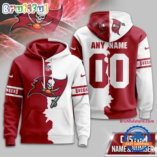 Discover Tampa Bay Football Team Buccaneerss Victory Split Limited Hoodie Shirt