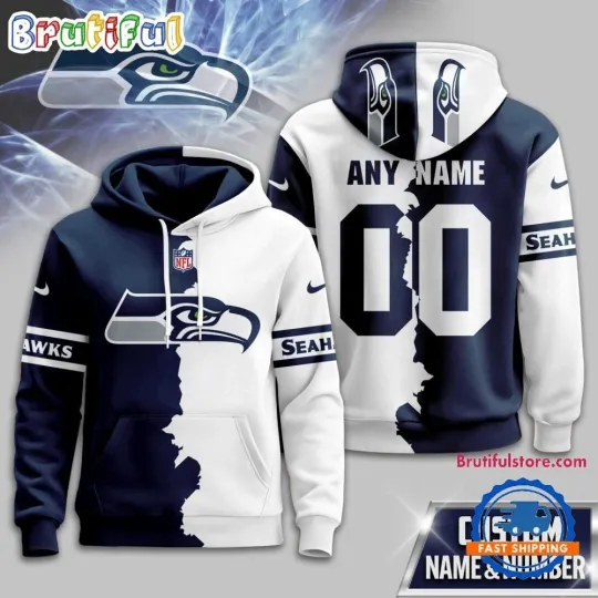 Discover Seattle Football Team Seahawkss Victory Split Limited Hoodie Shirt