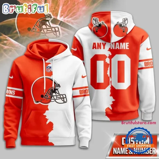 Discover Cleveland Football Team Brownss Victory Split Limited Hoodie Shirt