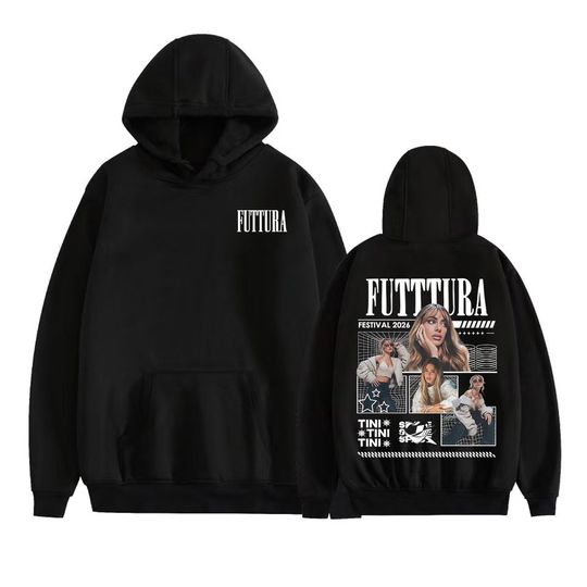Discover Tini Stoessel Futtura Album 2026 Merch Hoodies Men Women Clothing Vintage Aesthetic Sweatshirt Cozy Fleece Long Sleeve Pullovers