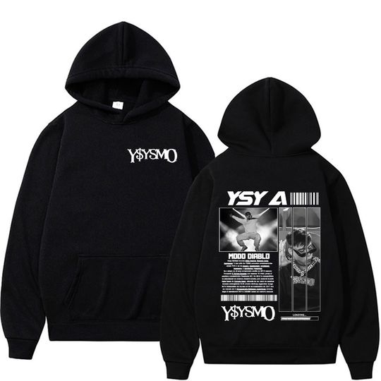 Discover Rapper Ysy A Ysysmo Album Tour 2025 Merch Sweatshirts Men Women High Quality Hip Hop Hoodie Retro Long Sleeve Hoodies Streetwear